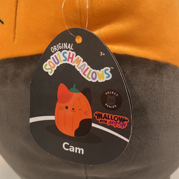 Squishmallow Pumpkin Cam The Cat 12” Select Series Mallow Mash Halloween 2023 - Picture 3 of 5